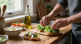 Bruschette Di Lattuga Con Insalata Alla Greca
