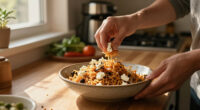 Crispy Rice Salad With Feta