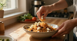 Crispy Rice Salad With Feta